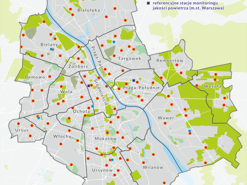 Rozbudowa systemu monitoringu jakości powietrza w Warszawie - Zdjęcie główne